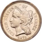 1875 Nickel Three Cents. PCGS PF66