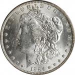 1884-O Morgan Silver Dollar. MS-63 (PCGS).