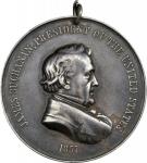 1857 James Buchanan Indian Peace Medal. Silver. Second Size. Julian IP-35, Prucha-50. Choice Very Fi