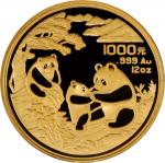 1993年熊猫纪念金币12盎司 NGC PF 69 CHINA. Gold 1000 Yuan, 1993