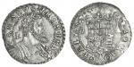Italian States. Naples. Emperor Charles V (1516-1556). Mezzo Ducato dargento, ND, IBR. Giovanni Batt