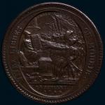 1792年法国大革命莫奈龙，法国人民攻占巴士底狱大铜币，极美品