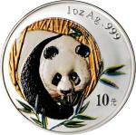 2003年熊猫纪念银币1盎司 近未流通
