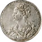 RUSSIA. Ruble, 1726. Kadashevsky (Moscow) Mint. Catherine I. NGC AU-55.
