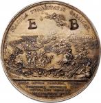 GREAT BRITAIN. Battle of Blenheim Silvered Copper & Lead-Filled Uniface Electrotype, "1704". ESSENTI