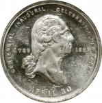 1889 Inaugural Centennial Medal. April 30 - Federal Hall. Musante GW-1099, Douglas-25. White Metal. 
