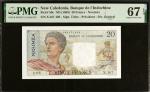 NEW CALEDONIA. Banque de LIndochine. 20 Francs, ND (1963). P-50c. PMG Superb Gem Uncirculated 67 EPQ