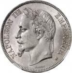 FRANCE Second Empire / Napoléon III (1852-1870). 5 francs tête laurée 1868, BB, Strasbourg.