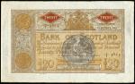 Bank of Scotland, ｣20 (2), 1949, both prefix 4/I, orange-brown, arms top centre and at left, Scotia 
