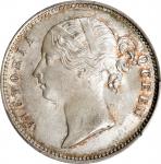 1840-(B&C)年印度1/2 卢比。孟买或加尔各答铸币厂。INDIA. British East India Company. 1/2 Rupee, 1840-(B&C). Bombay or C