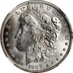 1888-O Morgan Silver Dollar. VAM-1A. Top 100 Variety. Clashed E on Reverse. MS-63 (NGC).