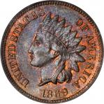 1869 Indian Cent. MS-65 RB (PCGS). CAC.