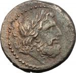 Greek Coins, Central and Southern Campania, Capua. AE Uncia, c. 216-211 BC. SNG Cop. 338. Sambon 103