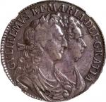 Great Britain. NGC VF DETAILS OBV CLEANED. VF. 1/2Crown. Silver. William and Mary Silver 1/2 Crown