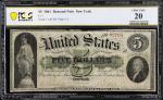 Fr. 1. 1861 $5 Demand Note. PCGS Banknote Very Fine 20.