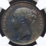 GREAT BRITAIN Victoria ヴィクトリア(1837~1901) Penny 1855 NGC-MS63BN UNC