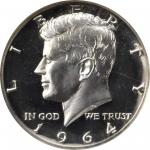 1964 Kennedy Half Dollar. FS-401. Type I, Accented Hair. Proof-68 W Ultra Cameo (NGC).