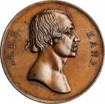 1857 Dr. Elisha Kent Kane Medal. HK-756. Rarity-7. Bronze. Mint State.