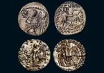 公元前1世纪斯基泰和帕提亚帝国银币一组两枚