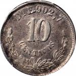 MEXICO. 10 Centavos, 1878-Do E. Durango Mint. PCGS EF-45 Gold Shield.