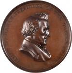 (Circa 1861) Dr. Frederick Rose. Bronze. 76 mm. By Anthony C. Paquet. Julian PE-29. MS-65 BN (NGC).