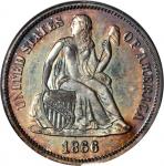 1866 Liberty Seated Dime. Proof-66 Cameo (PCGS). CAC.