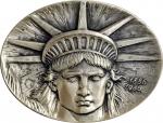 1986 Statue of Liberty Centennial Medal. By Eugene Daub. Miller-55. Silver. Edge #124/150. MS-69 (NG