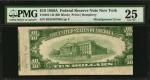 Fr. 2011-B. 1950A $10 Federal Reserve Note. New York. PMG Very Fine 25. Misalignment Error.
