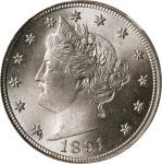 1891 Liberty Head Nickel. MS-65 (NGC).
