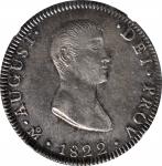MEXICO. 8 Reales, 1822-Mo JM. Mexico City Mint. Augustin I Iturbide. NGC MS-61.
