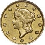 1853-O Gold Dollar. Winter-1. AU-53 (ANACS).