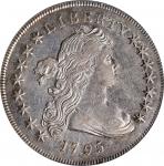 1795 Draped Bust Silver Dollar. BB-52, B-15. Rarity-2. Centered Bust. EF-40 (PCGS).