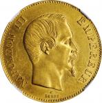 FRANCE. 100 Francs, 1858-A. Paris Mint. Napoleon III. NGC MS-61.