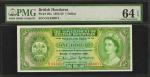 BRITISH HONDURAS. Government of British Honduras. 1 Dollar, 1953-58. P-28a. PMG Choice Uncirculated 