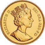 Great Britain. 1987. Gold. NGC MS69DPL. FDC. 5Pound. Elizabeth II Gold 5 Pounds
