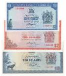 BANKNOTES，紙鈔，REST OF THE WORLD，其他國家，Rhodesia，Reserve Bank of Rhodesia: $1，2 August 1979，$2，24 May 19