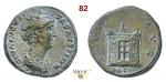 FAUSTINA Madre  139-161 (moglie di Antonino Pio)  Dupondio D/ Busto diademato e drappeggiato a d.  R