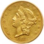 1852-O $20 Liberty. PCGS AU58