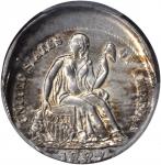 1887 Liberty Seated Dime--Struck 10% Off Center--AU-58 (PCGS).