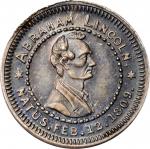 1809 (1860) Abraham Lincoln, Wide Awakes Political Medalet. Cunningham 1-750S, King-71, DeWitt-AL 18