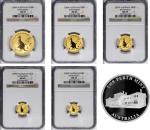 AUSTRALIA. Gold Mint Set with Medal (6 Pieces), 2009-P. Perth Mint. All NGC MS-69 Certified.