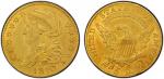 UNITED STATES: AV 5 dollars, 1810, KM-38, Capped Bust type gold half eagle, large date, large 5, cle