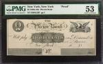 New York, New York. Phenix Bank. 1820s-30s. $2. PMG About Uncirculated 53. Proof.