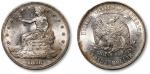 美国1876年自由女神坐像摩根鹰洋壹圆贸易银币一枚