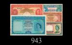 1941、53年英属马来亚货币委员会纸钞一组五枚。50元有修，五六成新 - 未使用1941 & 53 Malaya Board of Commissioners of Currency, group 