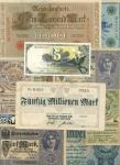 A Group of 20th Century German, Austrian and Bohemian Notes, including Federal Republic 5 deutsche m