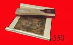 南怀仁「坤舆全图」丝质卷轴，河南大学出版社，带锦盒Silk Scroll of Ferdinand Verbiests "Universal Geographic Atlas", with box. 