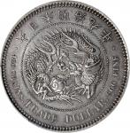 JAPAN. Trade Dollar, Year 9 (1876). Osaka Mint. Mutsuhito (Meiji). PCGS Genuine--Cleaned, AU Details