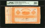 COLOMBIA. Banco de Oriente. 5 Pesos, 1883. P-S698r. Remainder. PMG Choice About Uncirculated 58 EPQ.