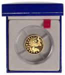2005年法国纪念欧罗巴旗帜50週年10欧罗纪念金币，含金0.25安士，证书编号1014，附原盒